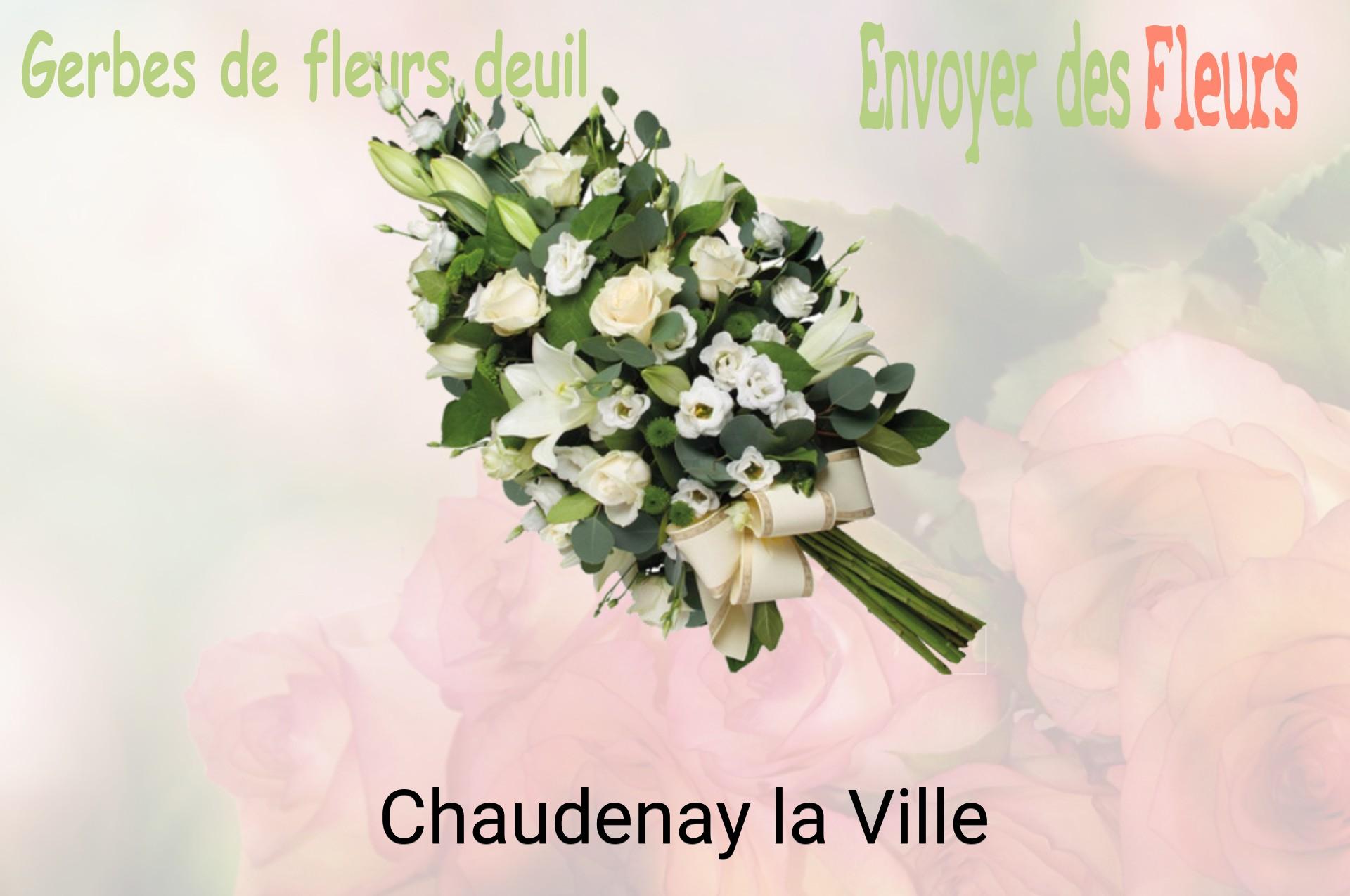 Gerbe de fleurs de deuil livrée à Chaudenay-la-Ville